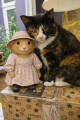 Part 2. Our blanket making for lovely waffle heads into its final stages.