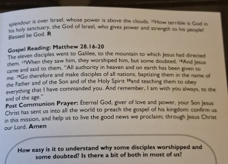 Sharing Sunday services