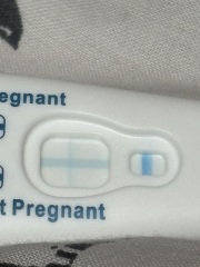 Very faint positive after missed period on a 25-day cycle or wishful thinking?