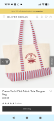 Tote bag for teenager on holiday