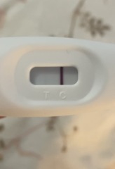 Can anyone else see a faint line on this pregnancy test?