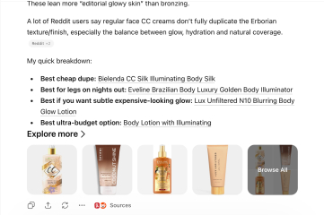 Cheaper alternatives to Erborian CC Body for evening out very pale skin