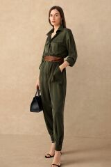 Looking for a polished khaki shirt dress for a wedding anniversary