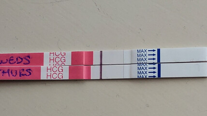 Repeated early pregnancy losses and unclear HPT at 10/11DPO