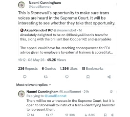Allison Bailey v Stonewall