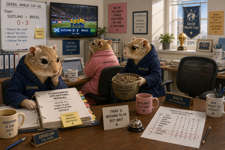 The Gerbil World Cup at the Bluestocking!