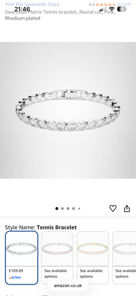 Does anyone have a diamond tennis bracelet?