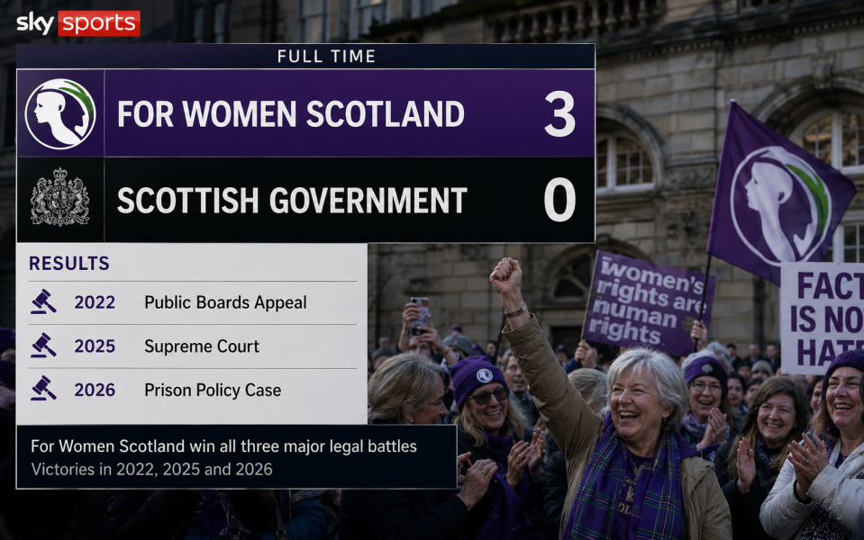 Another victory! For Women Scotland v Scottish Ministers in prisons case