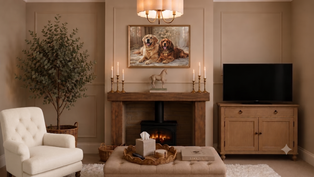 Which living room design suits a neutral country Cotswolds style best?