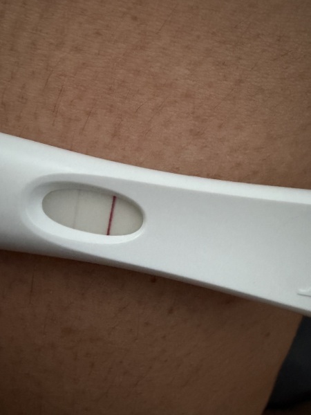 Faint line on pink dye test, indent or possible early pregnancy?