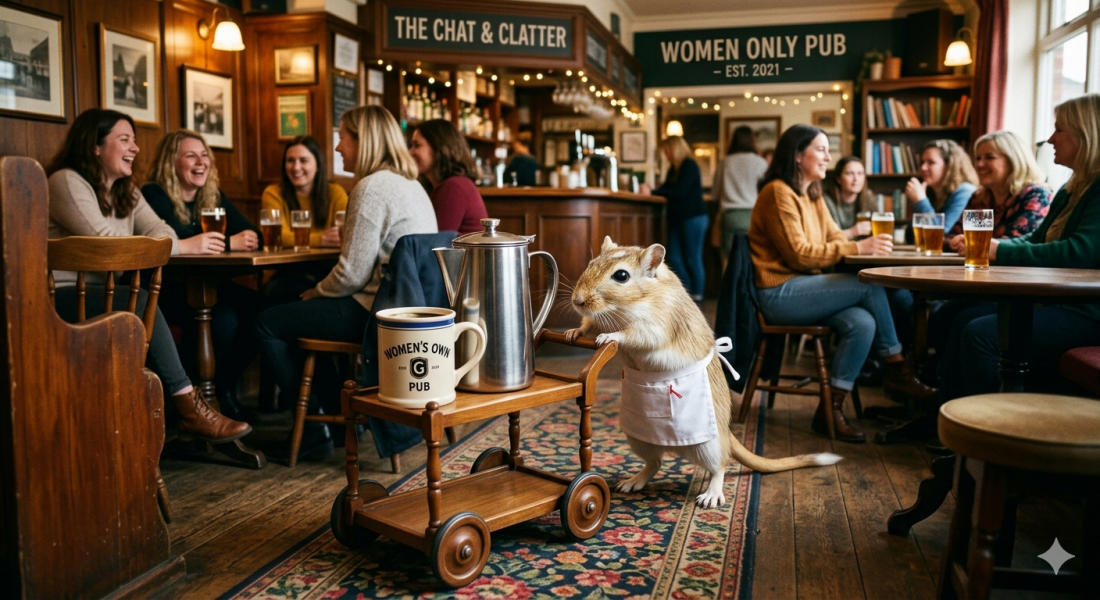 The Bluestocking Womens Pub in an Adventure with Pirates!