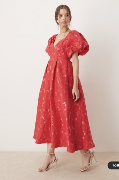 Where to find a flattering dress like this for a fuller bust and slim hips