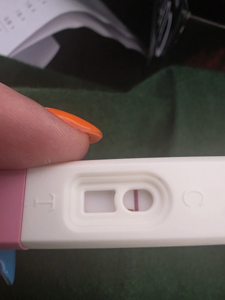 Evap line or faint positive