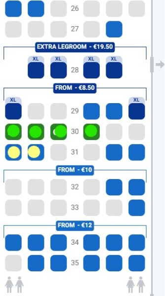 Best plane seating arrangement for travelling with a four and two-year-old