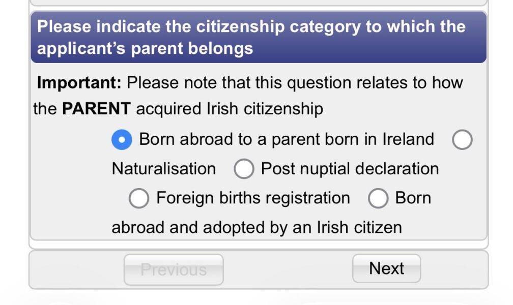 Irish Passports - Children