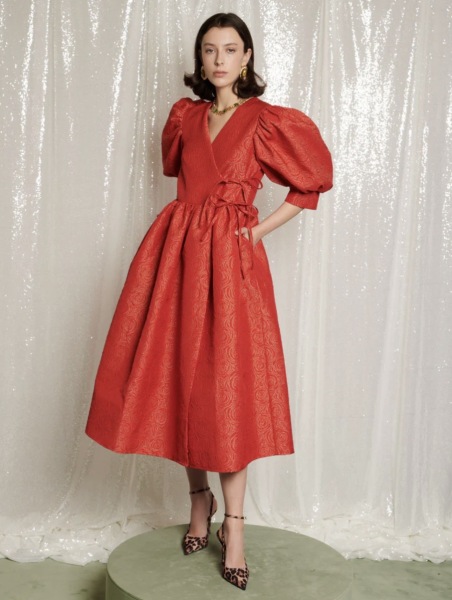 Where to find a flattering dress like this for a fuller bust and slim hips