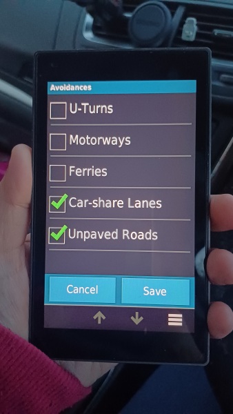 to think there should be a Satnav that allows you to choose the easiest, safest route (rather than just the quickest)
