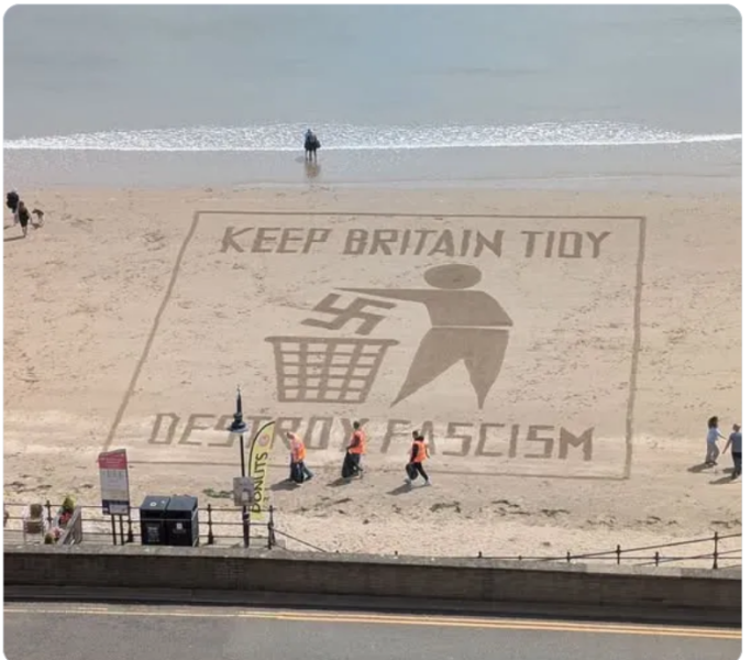 Today in Brighton the facsists turned up. Brighton barely let them out of the station. Well done Brighton !