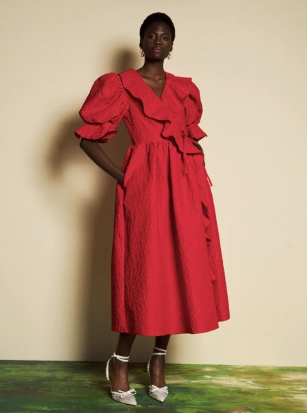 Where to find a flattering dress like this for a fuller bust and slim hips