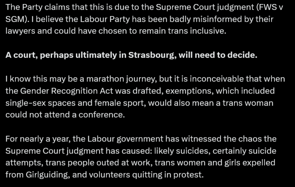 Translucent's Steph Richards to sue the labour party.