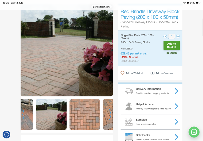 What colour driveway?