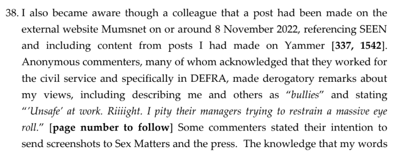 Tempest v Rural Payments Agency Tribunal Thread (follow on from Chair of SEEN is being sued)