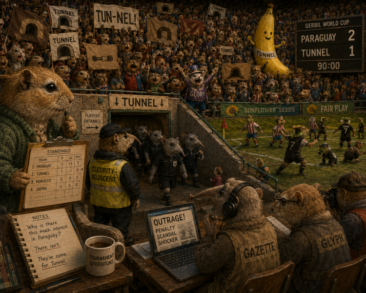 The Gerbil World Cup at the Bluestocking!