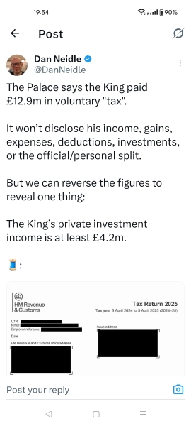 Thoughts on the King and Prince of Wales tax disclosures