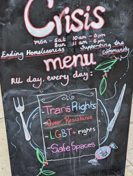 Crisis charity shop