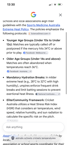AIBU to think school cricket in 37 degree heat is dangerous?