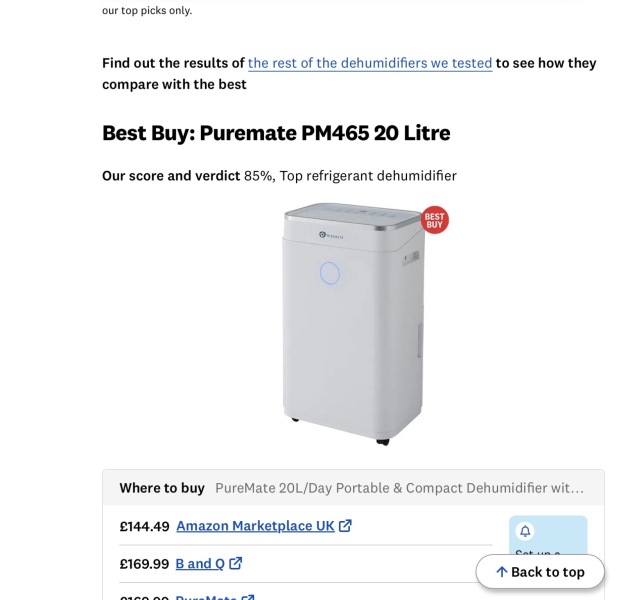 Looking for a dehumidifier for utility room?