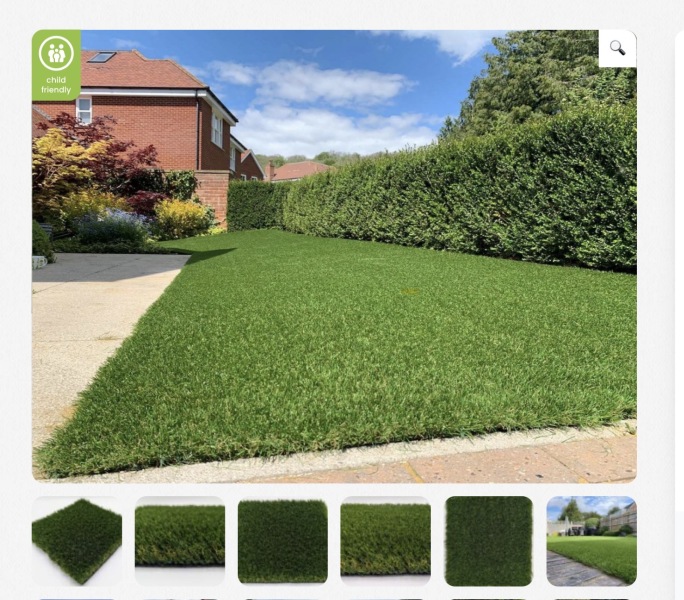 We've just had a plastic lawn put in. AMA