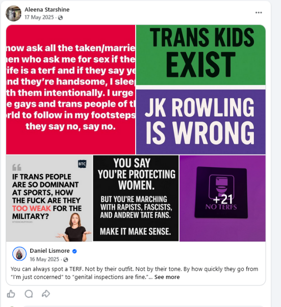 Ireland - "Transgender childcare worker sacked for offering child 'a free kiss' as a prize"