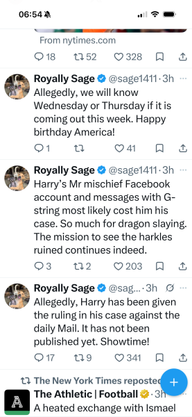 Duke of Sussex & Others vs ANL: thread 4