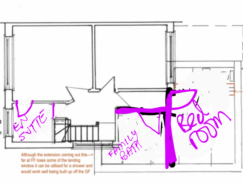 Extension Plan - where to put ensuite?