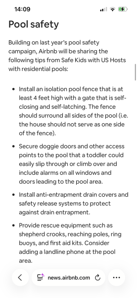 Keeping toddlers safe around an unfenced villa pool on holiday