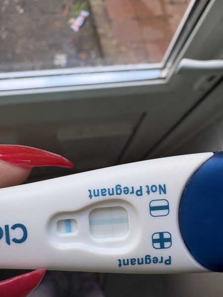 Negative test changed to positive after an hour, could it be evap?