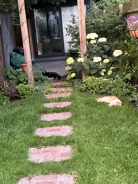 Pictures please! Greenhouse base with path