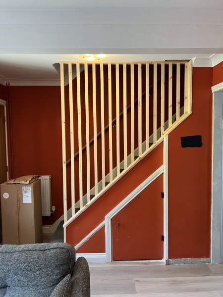 No stair bannister