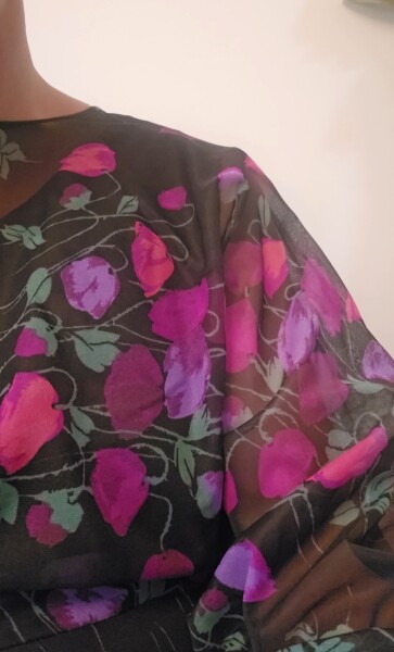 Is this acceptable as a "colourful gown" for a black tie wedding?
