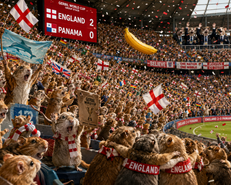 The Gerbil World Cup at the Bluestocking!