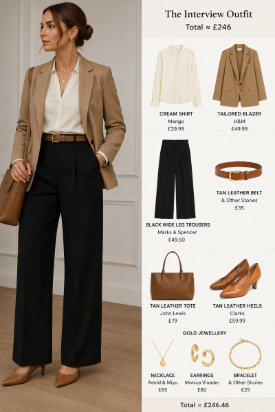 Interview outfit ideas for a senior NHS role after having a baby