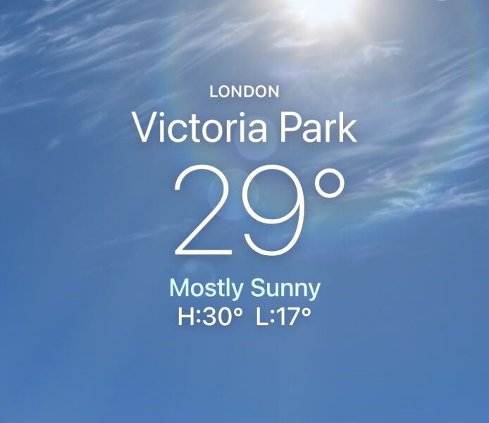 What's the current temperature where you are