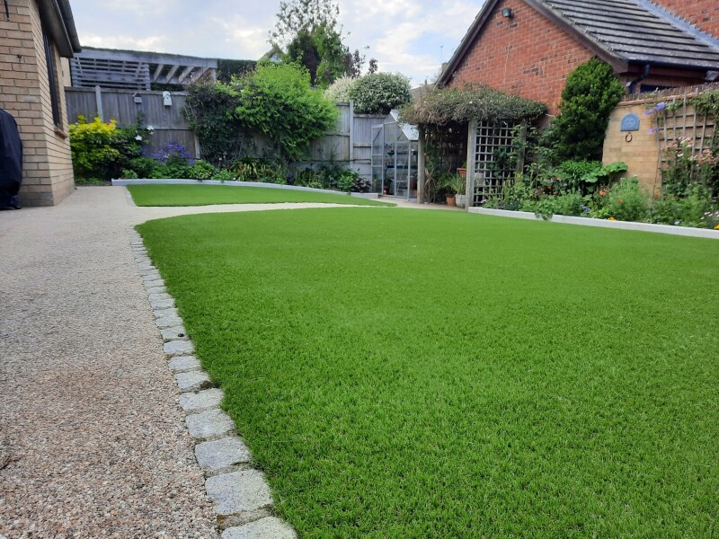 We've just had a plastic lawn put in. AMA