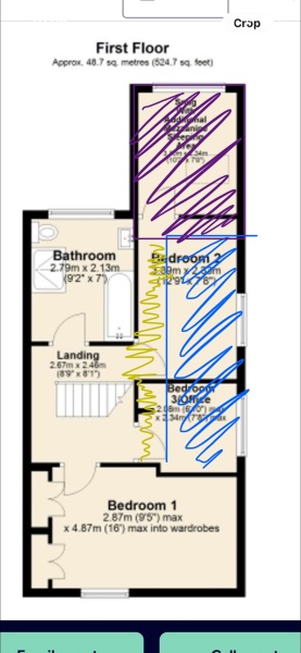 Could this upstairs layout work for a family of four?