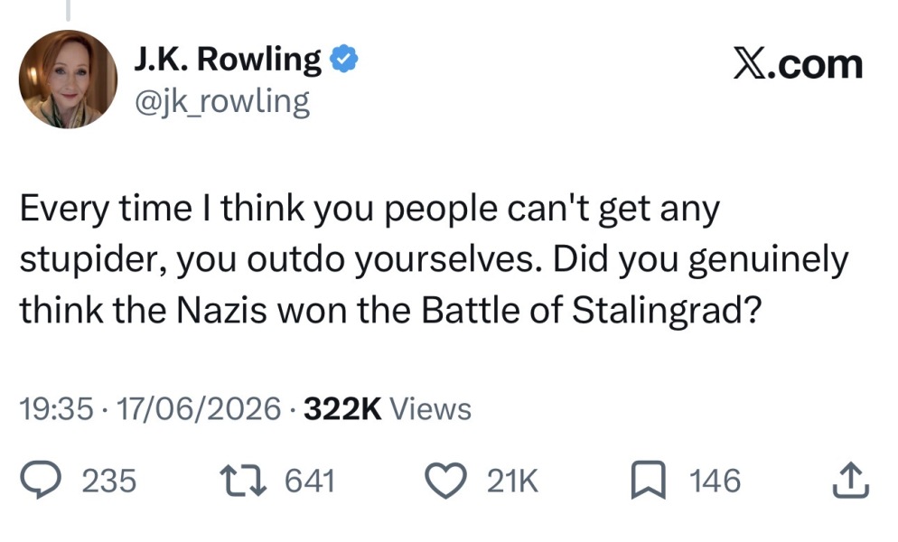 Rowling Makes a Stand