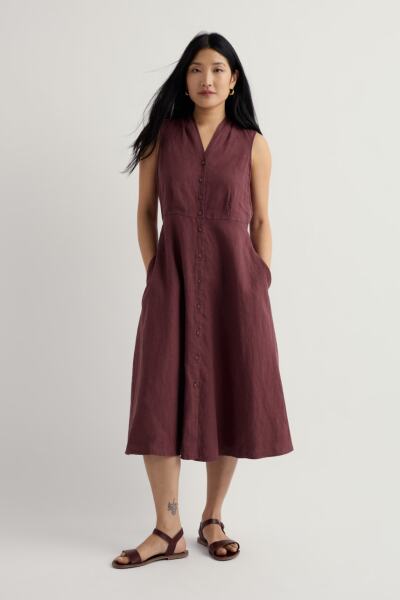Non-wide linen dress or skirt - Petite