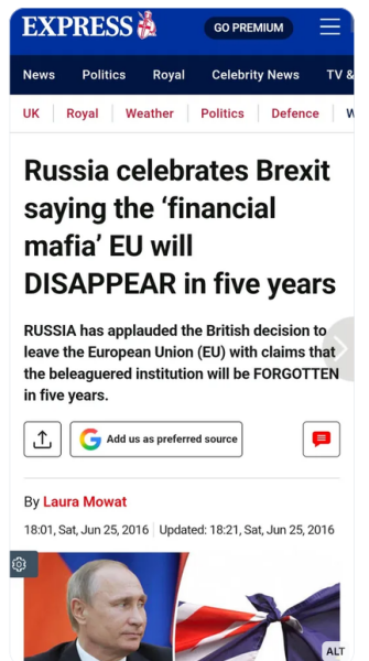 Brexit Mega Thread 16 – Who's Next?