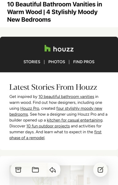 Anyone else getting the US Houzz newsletter despite UK settings?