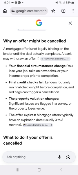 Mortgage offer withdrawn after exchange, can I still complete next week?